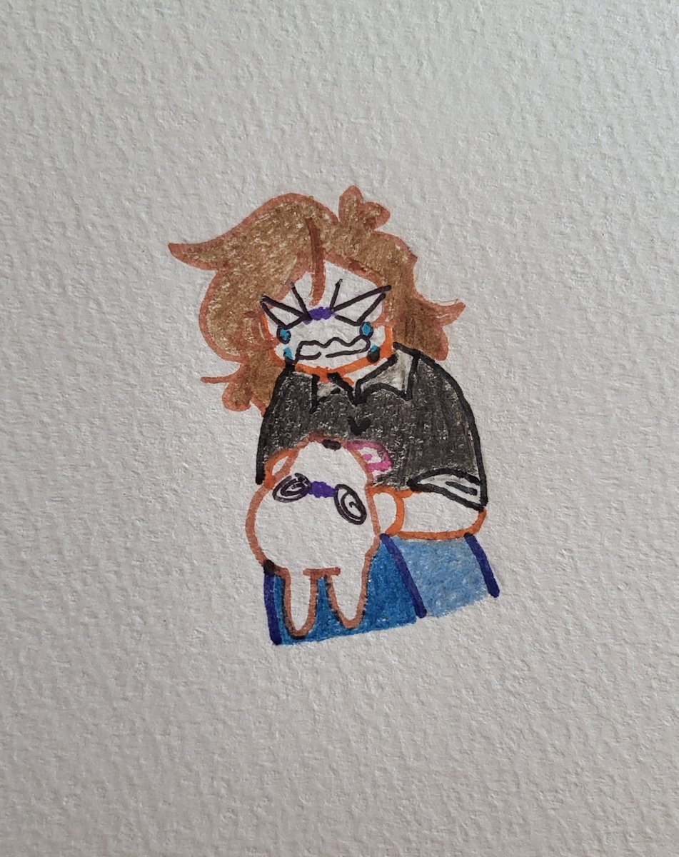 SHIOMIK4's tweet photo. Y de paso dibuje a mi oc dándole un golpe a el dogman de festejon au por engañar a petey, quería que se viera más simple per bueno así salio :b https://t.co/TjS5EL6z0E