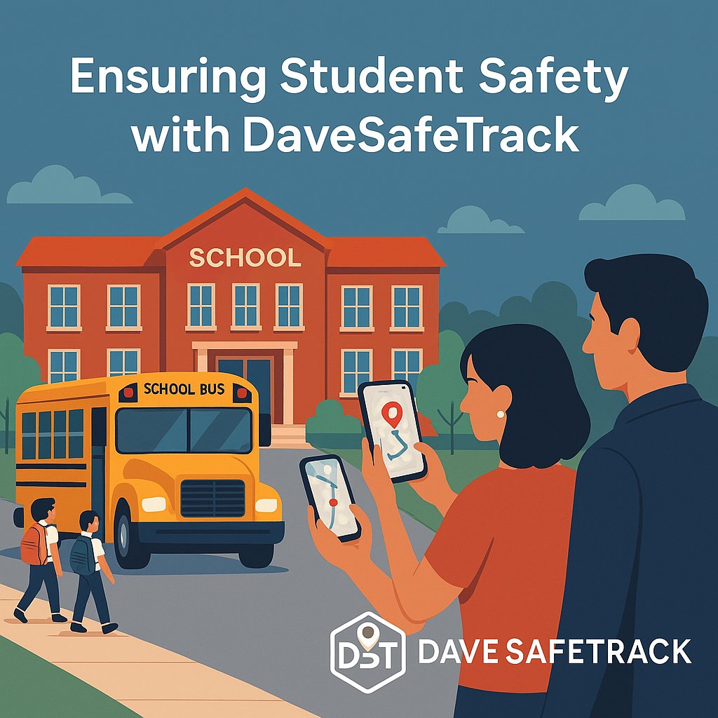 davesafetrack's tweet photo. Keep students safe. 
Live tracking, emergency alert &amp; video monitoring – all in one app. 
 DaveSafeTrack is your schools security partner.
#schoolsafety #studenttransport #DaveSafeTrack https://t.co/fu65sWS6mt