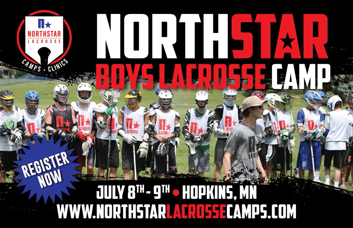 Camp registration is up! Limited spots are available, so make sure you register ASAP! Head to northstarlacrossecamps.com to begin registration!