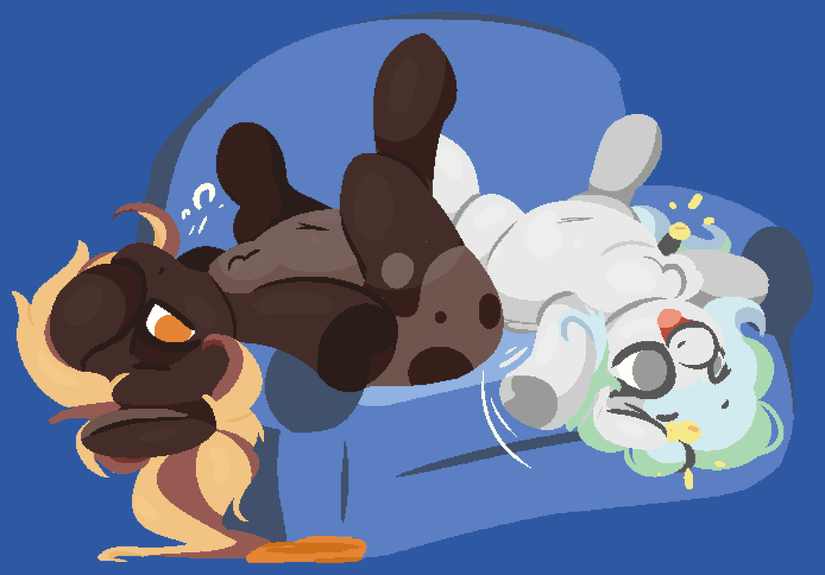 Two mares just lounging about🛋️
#pony #mlp