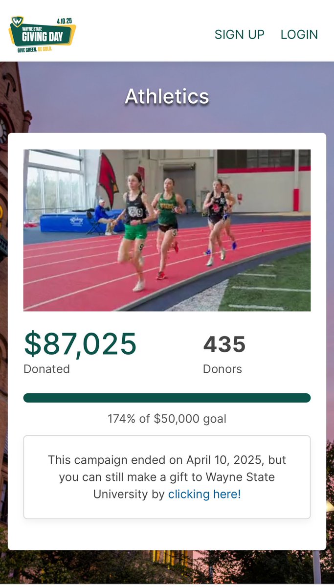 Final numbers still coming in, but I’m incredibly grateful to our Warrior family, staff, student-athletes, alumni, parents, and friends for making this year a success. Your support fuels our commitment to community. Together, we are Warriors! 🔰