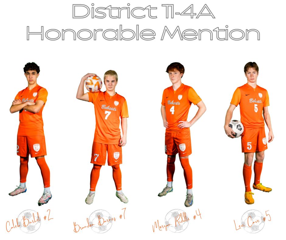 Congratulations to all of our players who were placed on a District 11-4A All-District Team! #BobcatSoccer #Family