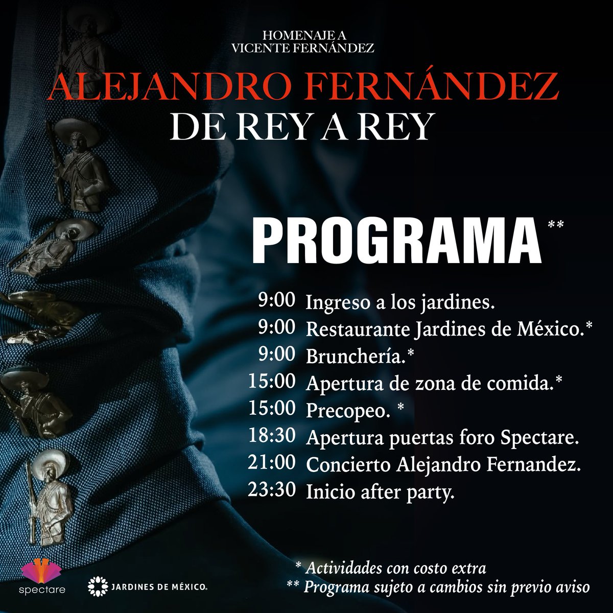 SpectareMx's tweet photo. #FamiliaSpectare
⏳ ¡Mañana es el concierto de Alejandro Fernández! 🎤
🎟️ ¿Ya tienes tus boletos? ¡Quedan los últimos y están por agotarse! 👉 https://t.co/1TnNOrUxXx

Prepárate para una noche espectacular llena de música, emociones y mucho corazón ❤️ https://t.co/kzsoY9l45e
