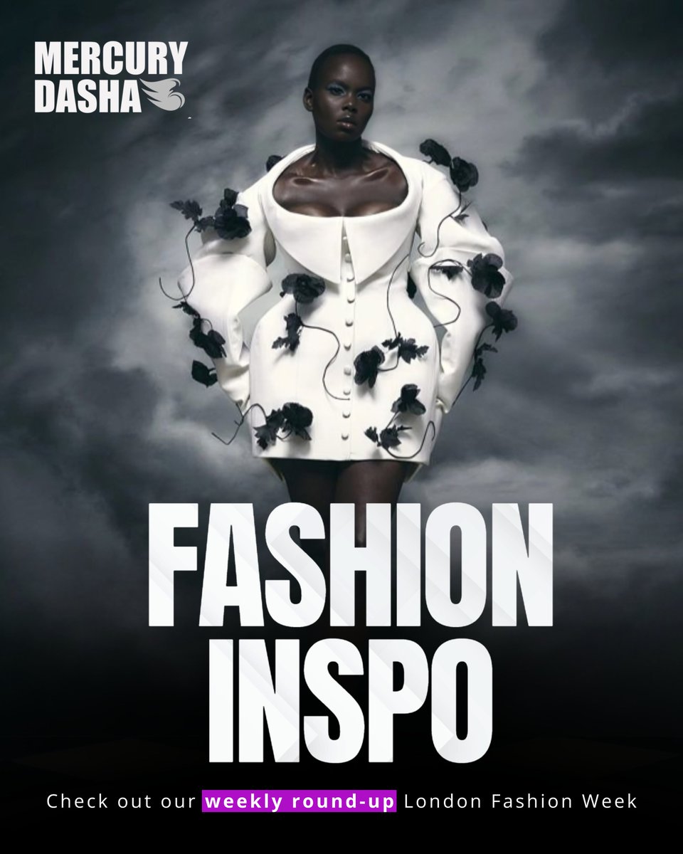 Mercury_Dasha's tweet image. The best looks from London Fashion Week 2025 are here! Which designers nailed it this year? ✨

At Mercury Dasha, we help brands &amp;amp; designers  with AI-powered design assistance.

🔗 Learn more at the link in bio!

#fashionai #LFW2025 #fashtech #fashiontrends