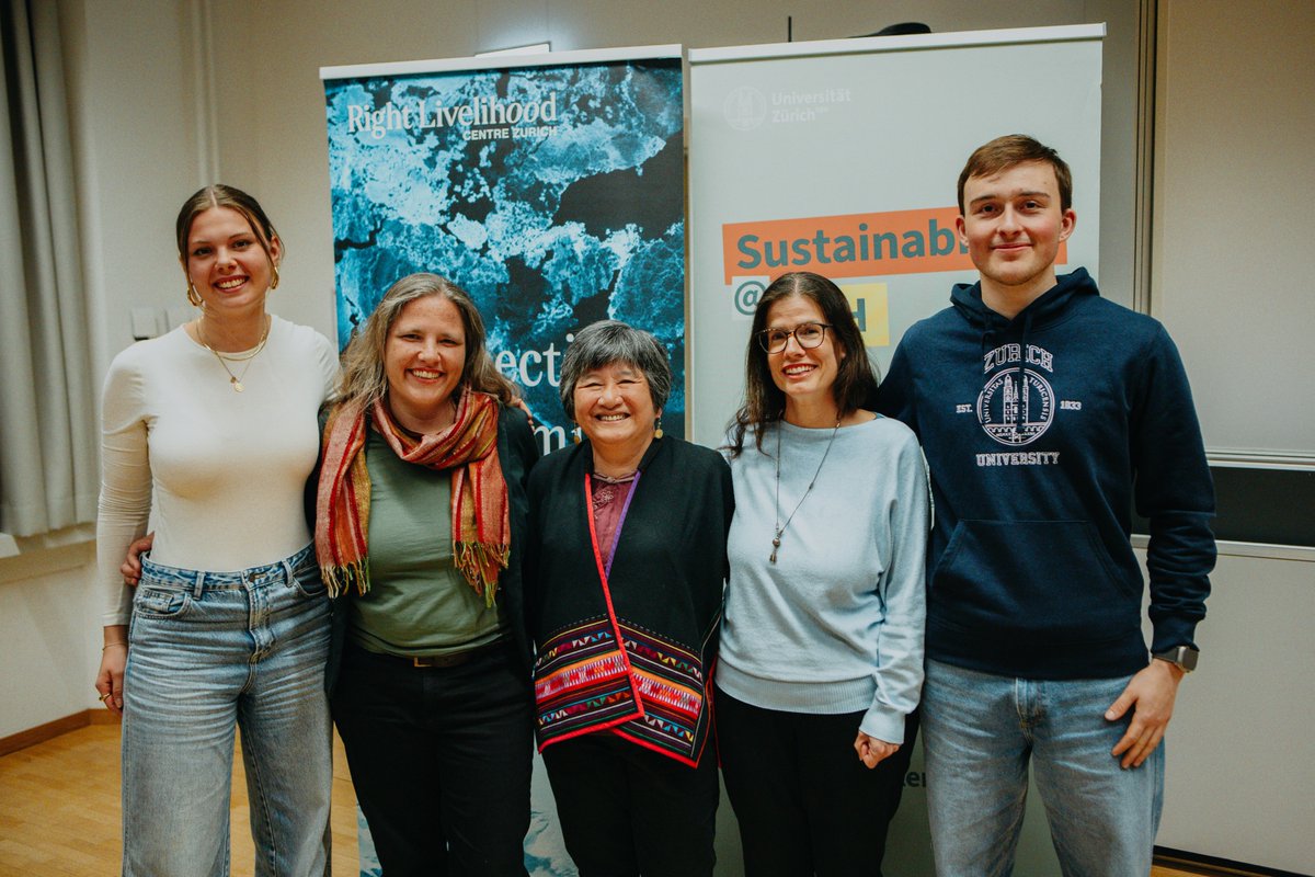 Right Livelihood Centre University of Zurich (@uzh_rlc) on Twitter photo We had a great time listening to #RightLivelihood Laureate <a href="/JoanCarling/">Joan Carling</a>'s inspiring lecture, followed by a panel about indigenous perspectives on sufficiency with Dr. Esther Leeman (<a href="/UZH_en/">University of Zurich</a>) and Anna Leissing (<a href="/gfbv_ch/">GfbV Schweiz</a>) yesterday. Thanks to all our guests! We had a great time listening to #RightLivelihood Laureate <a href="/JoanCarling/">Joan Carling</a>'s inspiring lecture, followed by a panel about indigenous perspectives on sufficiency with Dr. Esther Leeman (<a href="/UZH_en/">University of Zurich</a>) and Anna Leissing (<a href="/gfbv_ch/">GfbV Schweiz</a>) yesterday. Thanks to all our guests!