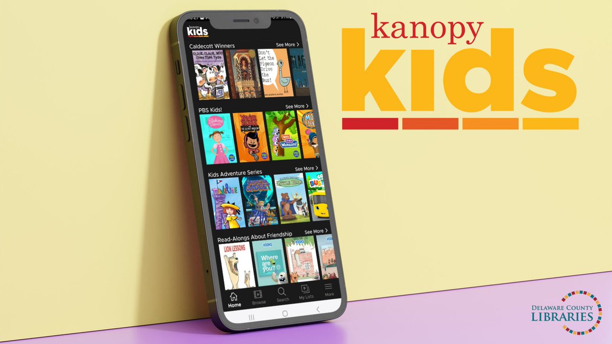 delcolibraries's tweet photo. #DYK? Your library card gives you access to Kanopy, an on-demand streaming video platform which includes Kanopy Kids! You'll have unlimited viewing of shows the kids will love. Get started at https://t.co/vTmMwshXRt.
#DelcoLibraries
#MoreThanJustBooks https://t.co/vbONcoWL5O