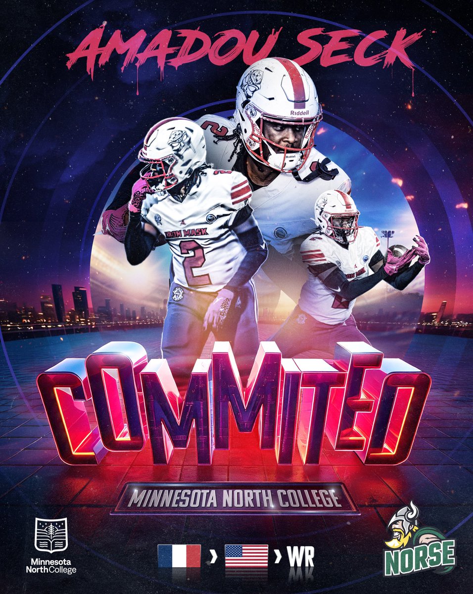 wr_amzo's tweet photo. Blessed to say i’m officially committed to @MRCNorseFB, thanks to Coach @ThomasInforzato 🟢🟡 #HoldTheRope https://t.co/G63f7BSz0K