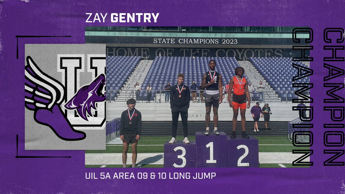 Anna Coyotes XC/ TF (@annacoyotesxctf) on Twitter photo UIL 5A Area 09 & 10 Championship
Congratulations to Zay Gentry for earning 1st place in the Long Jump.
He advances to the Regional Championships next week!
#CU
<a href="/CoachVRodriguez/">Victor Rodriguez</a> UIL 5A Area 09 & 10 Championship
Congratulations to Zay Gentry for earning 1st place in the Long Jump.
He advances to the Regional Championships next week!
#CU
<a href="/CoachVRodriguez/">Victor Rodriguez</a>