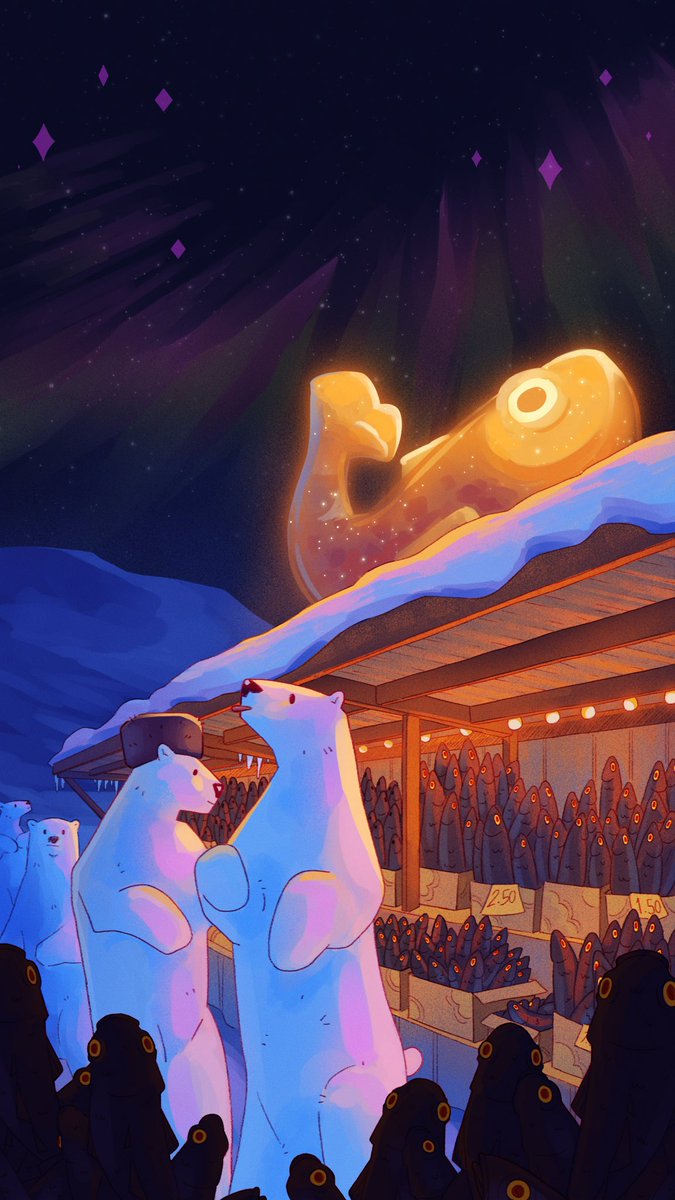 a fishy evening! 🐟 🐠 🐟 

for streets: night market!!