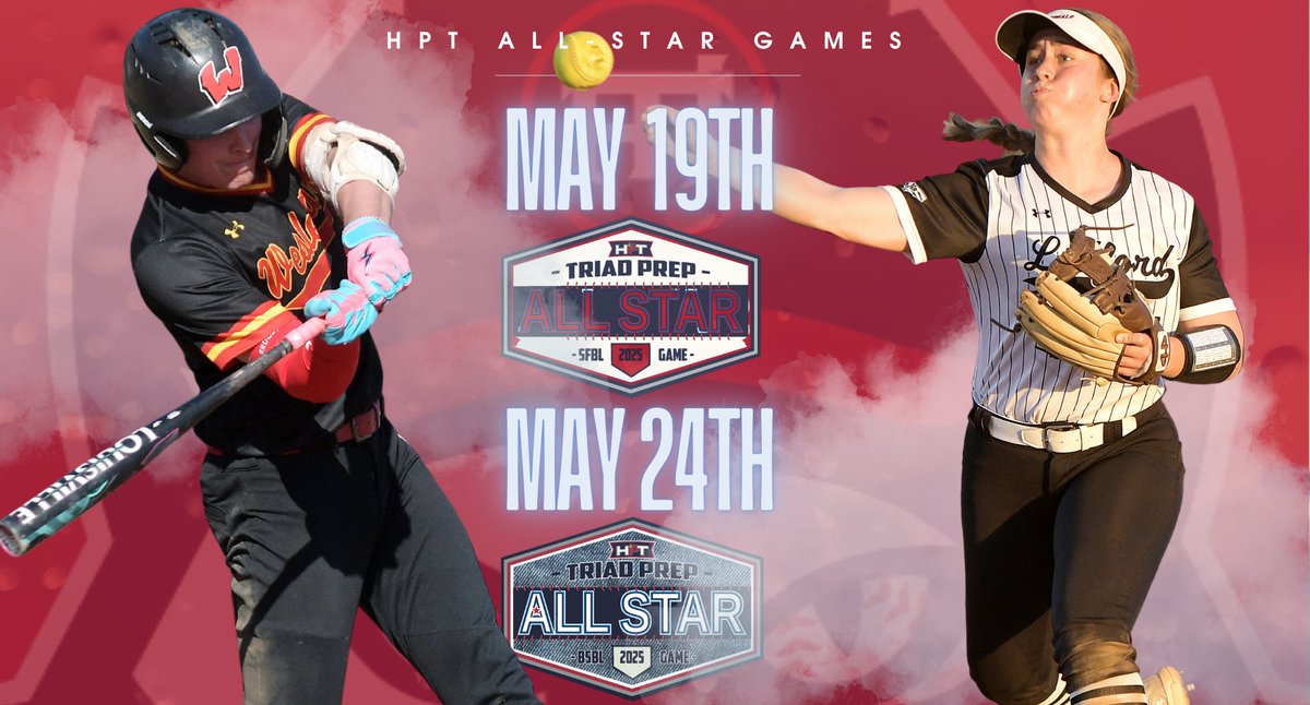 Check out Ledford Softball's <a href="/murray_cas7216/">Cassidy Murray</a> representing the program on this flyer for the 2025 HPT Triad Prep All Star Games.
