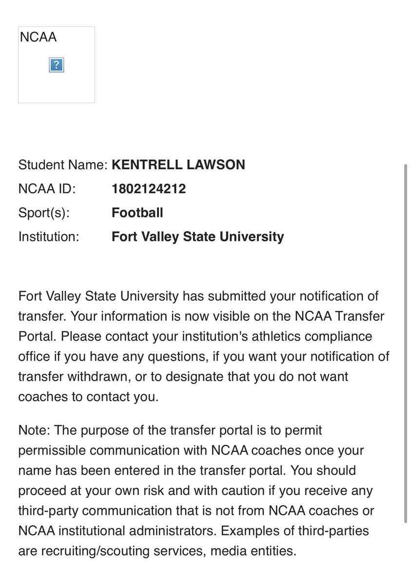 I Am Officially in the Transfer Portal !
