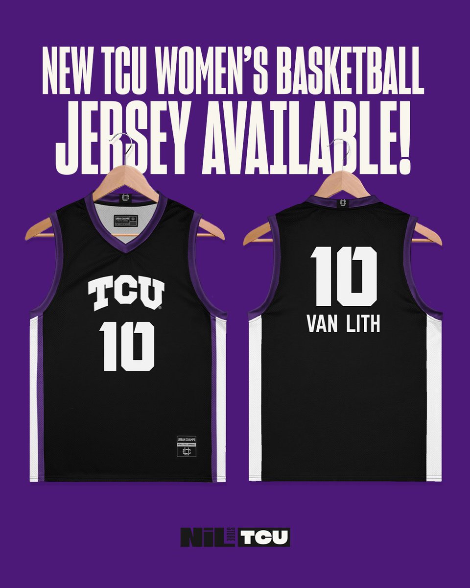 TCU NIL Store (@tcunilstore) on Twitter photo Now available!
Shop <a href="/tcuwbb/">TCU Women’s Basketball</a> jerseys and rep your favorite Frog!
➡️ nil.store/tcu/collection… Now available!
Shop <a href="/tcuwbb/">TCU Women’s Basketball</a> jerseys and rep your favorite Frog!
➡️ nil.store/tcu/collection…