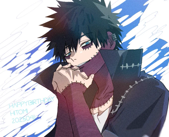 ひとみさん〜お誕生日おめでとうございますいつも萌えと癒やしに溢れる最高サデをありがとうございますこれからも素敵な作品を楽しみにしています〜!体調には気を付けてハピな一年になりますように 一度描いてみたかった初書き荼毘さんです…
