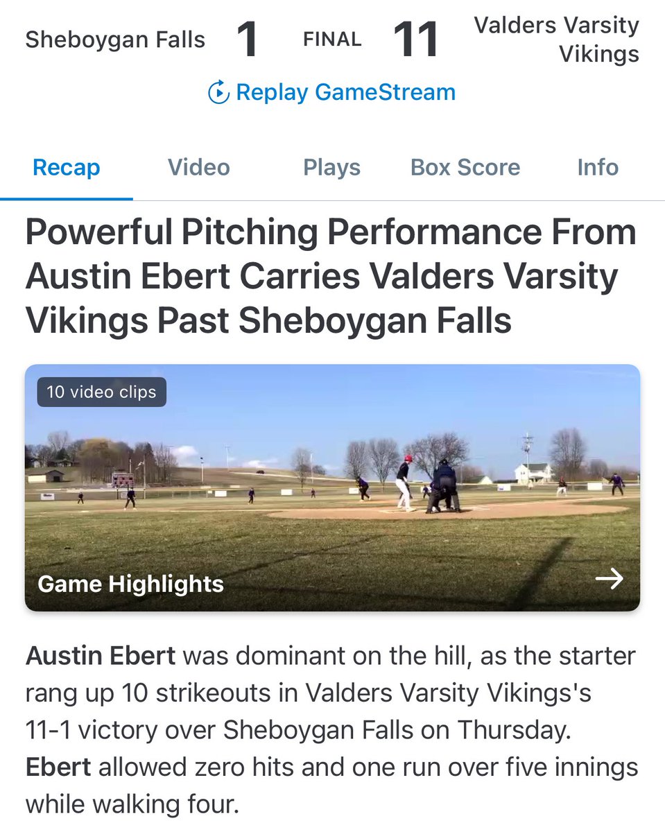 Congratulations to <a href="/AustinEbert34/">Austin Ebert</a> on his 5 inning No Hitter yesterday! Also poured in 10K’s. A bunch of lefties making some noise early this spring! #TrainWithVelocity
