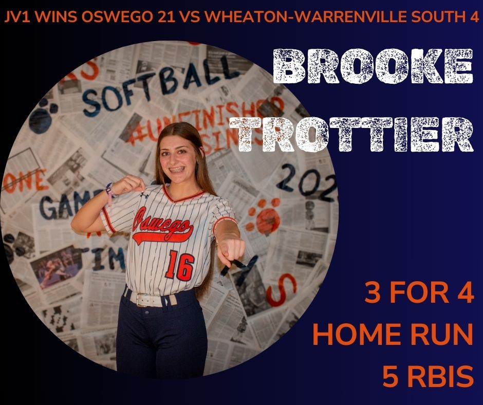 OHSPantherSB's tweet photo. JV1 WINS
Oswego 21 vs Wheaton-Warrenville South 4
Jenna Blaskey went 3 for 4 at the plate with a HOME RUN and 4 RBIs
@brooketrottier went 3 for 4 at the plate with a HOME RUN and 5 RBIs
@Addibaum2027 pitched the game in 4 innings with 9 strikeouts https://t.co/ew1O4Phiit