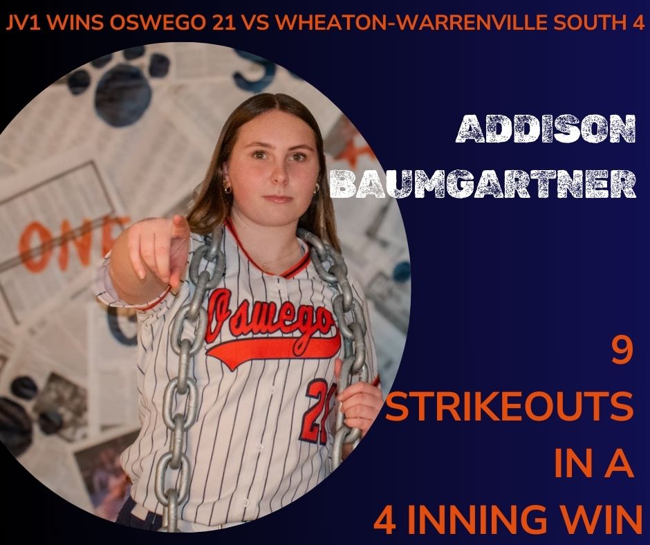 Oswego Softball (@ohspanthersb) on Twitter photo JV1 WINS
Oswego 21 vs Wheaton-Warrenville South 4
Jenna Blaskey went 3 for 4 at the plate with a HOME RUN and 4 RBIs
<a href="/brooketrottier/">Brooke Trottier</a> went 3 for 4 at the plate with a HOME RUN and 5 RBIs
<a href="/Addibaum2027/">Addison Baumgartner</a> pitched the game in 4 innings with 9 strikeouts JV1 WINS
Oswego 21 vs Wheaton-Warrenville South 4
Jenna Blaskey went 3 for 4 at the plate with a HOME RUN and 4 RBIs
<a href="/brooketrottier/">Brooke Trottier</a> went 3 for 4 at the plate with a HOME RUN and 5 RBIs
<a href="/Addibaum2027/">Addison Baumgartner</a> pitched the game in 4 innings with 9 strikeouts