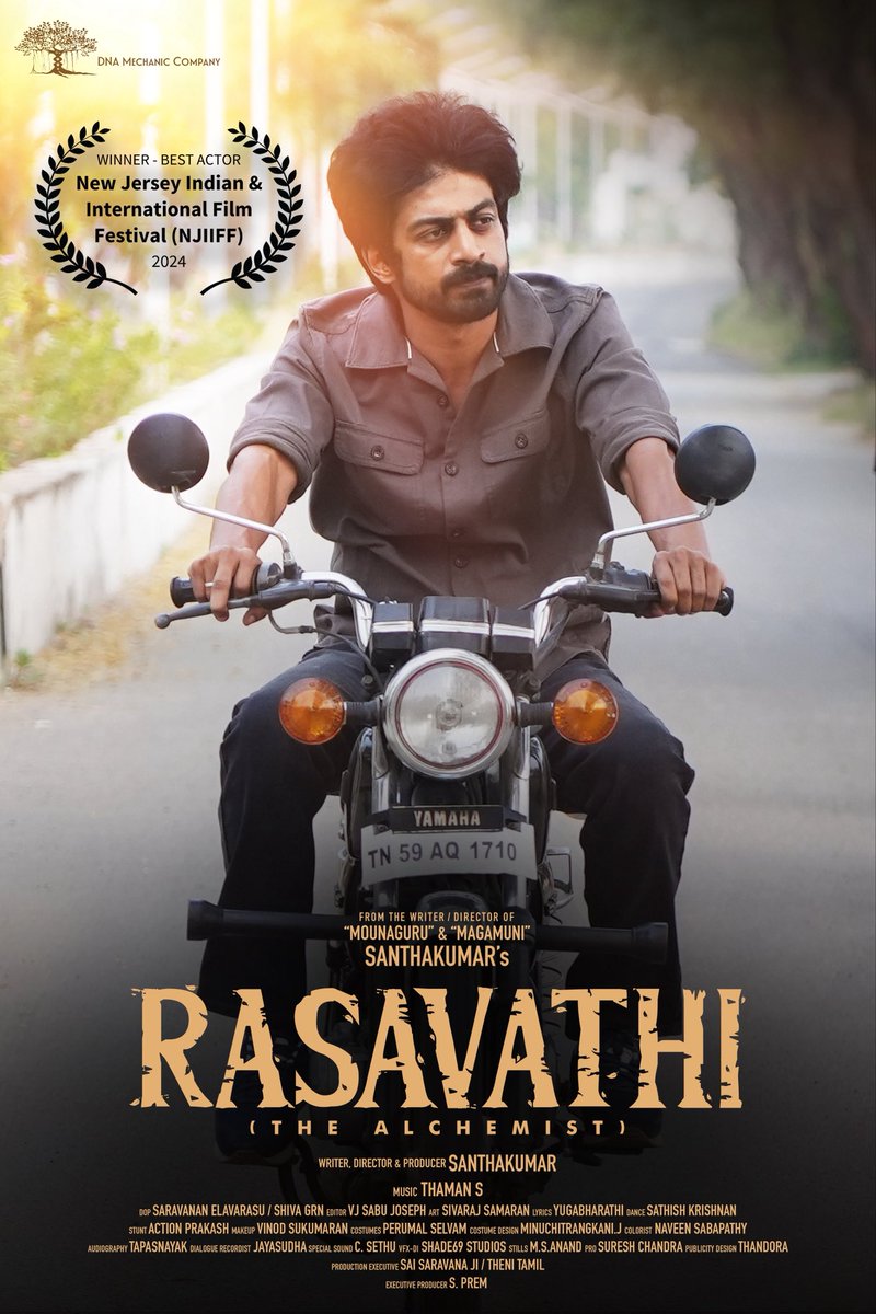 Santhakumar_Dir's tweet image. ArjunDas won the “Best Actor award” for the movie “RASAVATHI” from  New Jersey Indian and International Film Festival - 2024 Congratulations GBU Villain ArjunDas 🌺 #Arjundas #Rasavathi #GoodBadUgly @iam_arjundas
