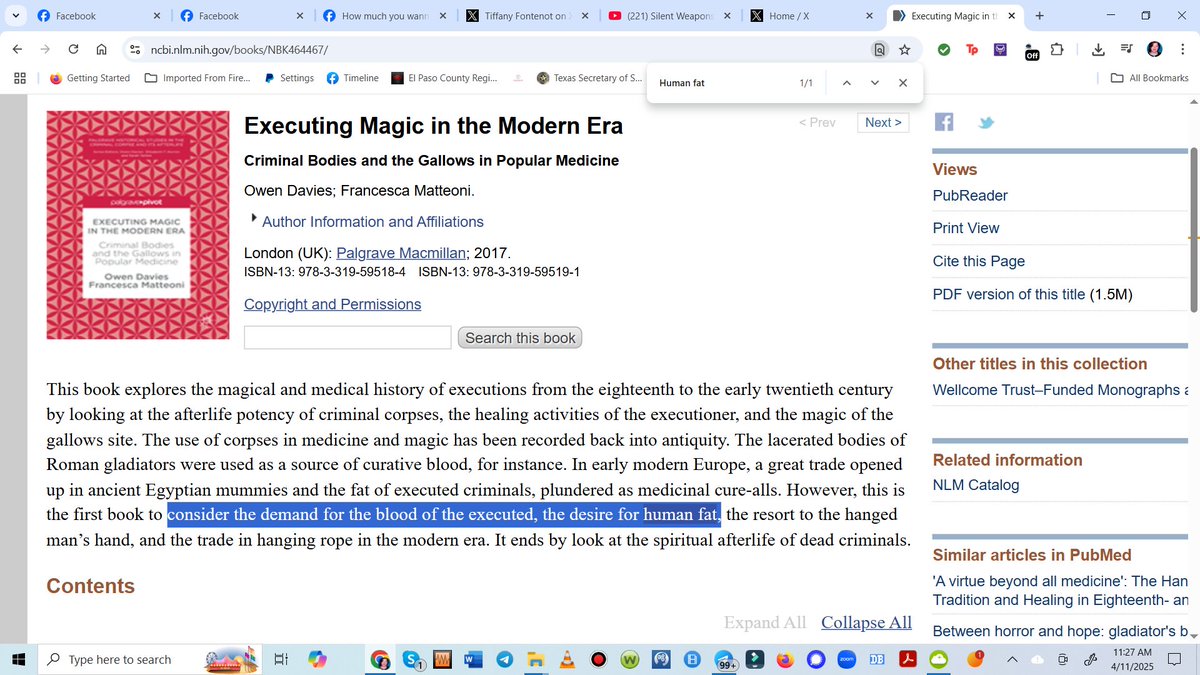 Tifvision's tweet image. #DeathMerchants 
National Library of Medicine-
Executing Magic in the Modern Era
Criminal Bodies and the Gallows in Popular Medicine
Owen Davies; Francesca Matteoni.
ncbi.nlm.nih.gov/books/NBK46446…