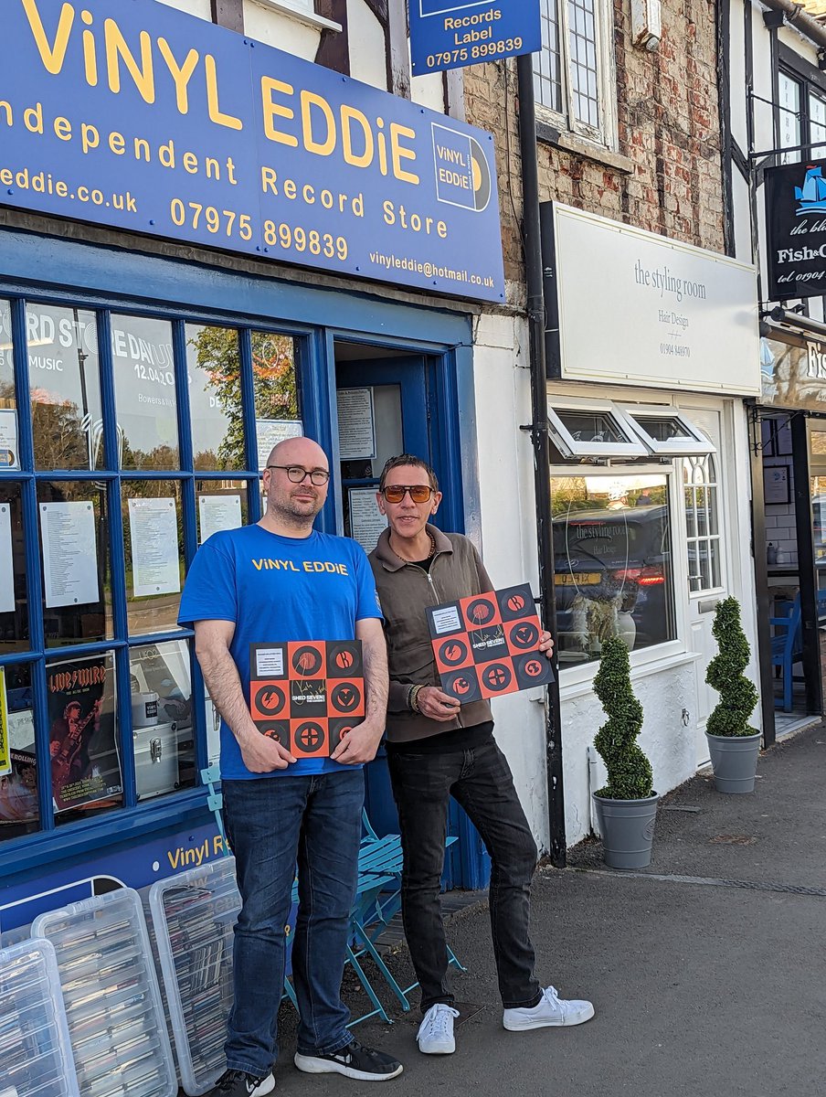 Just been in to see Eddie at Vinyl Eddie’s on Tadcaster Road York and signed a few of our Record Store Release albums. Hope everyone gets what they are after tomorrow.                      #RSD