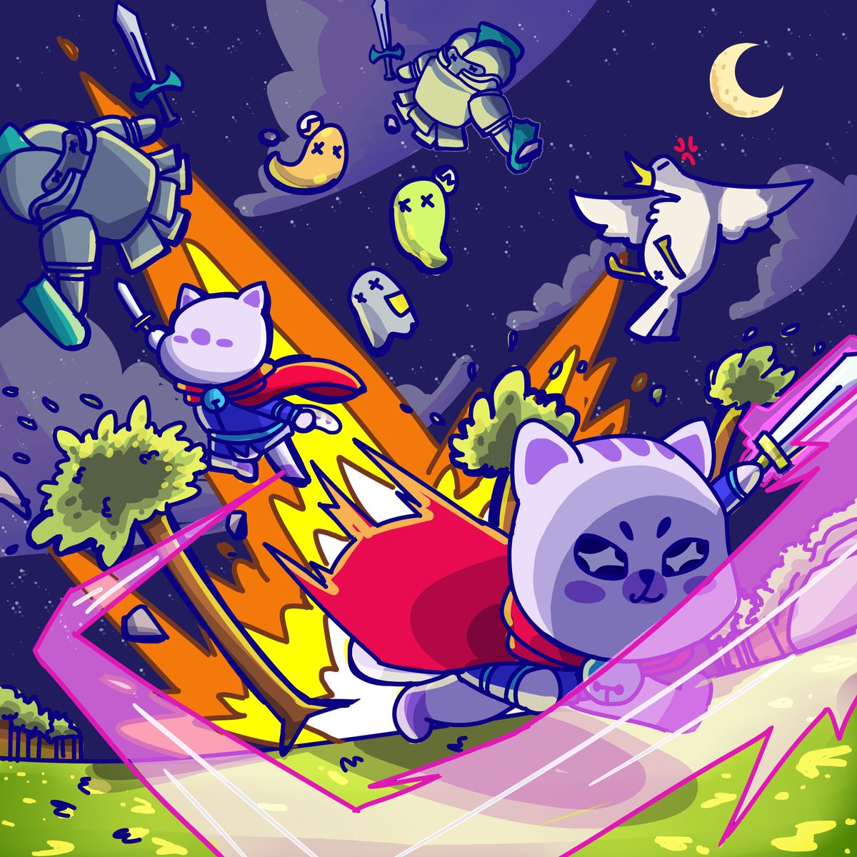 Half the battlefield gone before they knew they lost.

And now the night remembers only one name: Pawthur.