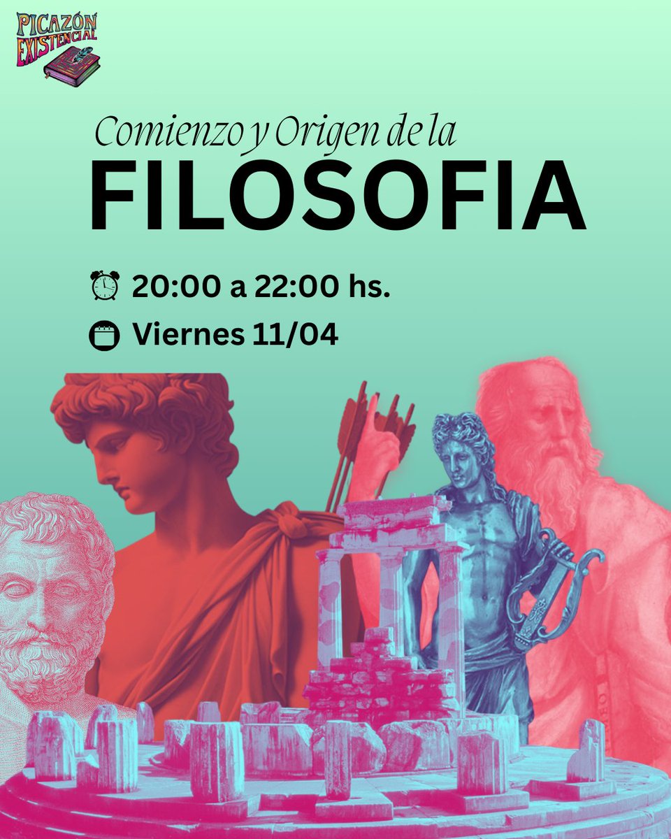existencialpic's tweet photo. Esta noche volvemos a la radio para filosofar un ratito!!!

Escuchanos a través de la página web https://t.co/Z2eOgZMjcB 

También vamos a estar en vivo por FB en https://t.co/9p3jP4Rll0

La consigna de hoy: ¿Qué diferencia hay entre comienzo y origen? ⁉️⁉️⁉️ https://t.co/ZPlr8z23oq