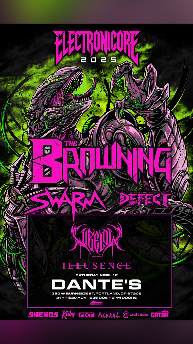 ‼️ TOMORROW‼️ 

We are rippin a fat gig with some sick bands. Don’t miss out! Get your tickets and we will see y’all tomorrow 🤘🖤

🎟️: vibelow.com/product/ticket…