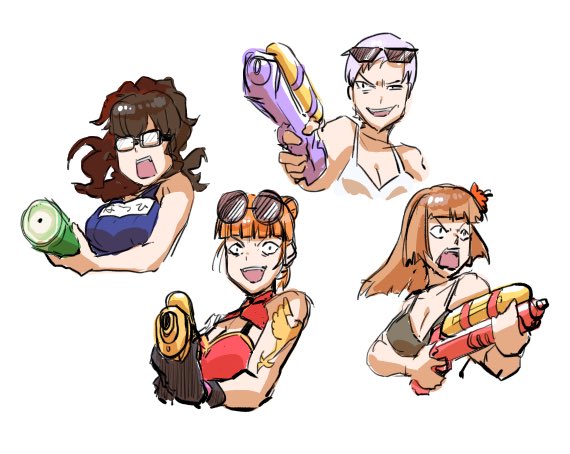 L3_LEVEL3's tweet photo. 夏でも元気な右代宮家の奥様たちですね…
#うみねこFA https://t.co/y4d1zdrOsq