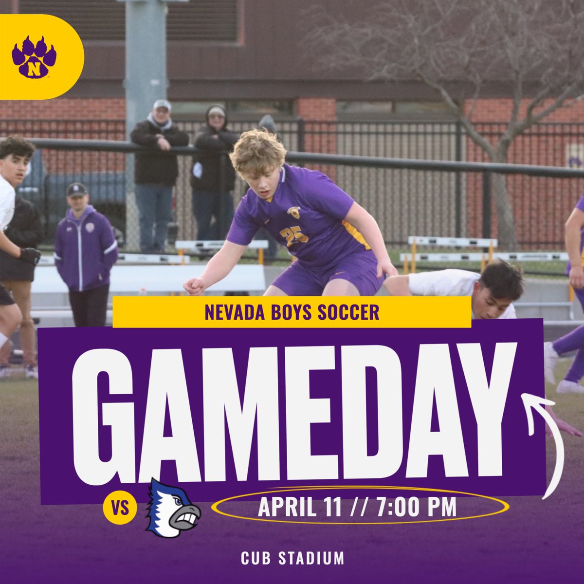 cubsactivities's tweet photo. ⚽️ BOYS SOCCER GAME DAY⚽️

📍 Cub Stadium
⏱️ JV - 5:30 PM. V - 7:00 PM
🎟️ ADMISSION: $6 School Aged &amp; Above - CASHLESS
ENTRY
https://t.co/vBxKVzgmDA
🎥 LIVE FEED: https://t.co/qrtU6tYxk2
🌭 CONCESSIONS: Available
#NevadaCubPride #TeamCubs https://t.co/my49bAiwnE