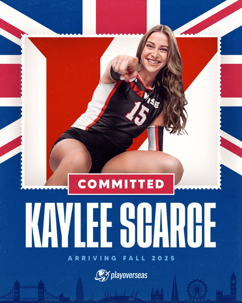 playoverseas's tweet photo. Kaylee is heading overseas! ✈️🇬🇧

We’re excited to announce that @UVAWiseCavs senior, Kaylee Scarce will be continuing her volleyball career in England this fall!

After 101 games with @UVAWiseVball, Kaylee has accepted a postgraduate opportunity in the UK where she will play a further season of college volleyball and pursue her master’s degree in Information and Communication Technology. 🏐🎓