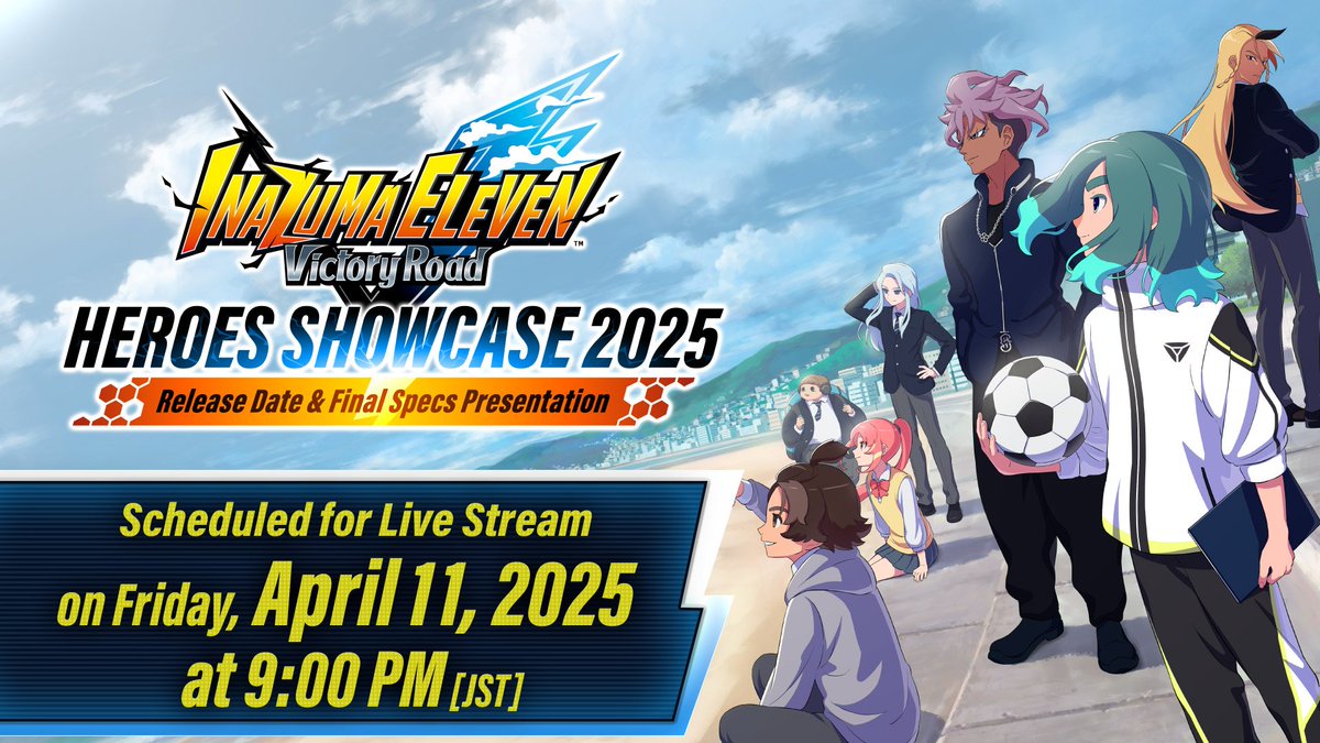 InazumaDeutsch's tweet photo. Heute fand um 14:00 Uhr die Inazuma Eleven: Victory Road HEROES SHOWCASE 2025 statt und wir haben sehr viele neue Informationen zu Inazuma Eleven: Helden der Siegesstraße erhalten! ⚡️

Große Neuigkeiten: Veröffentlichungsdatum, neue Trailer und Charaktere uvm.

Zusammenfassung ⬇️ https://t.co/NjnJd8hq5V