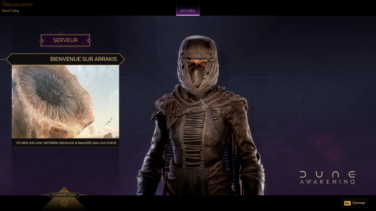 En train de tester le prochain jeu <a href="/Funcom/">Funcom</a> : #duneawakening 

L'univers à l'air captivant et il me tarde d'en découvrir plus. Plus d'infos le 25 avril.