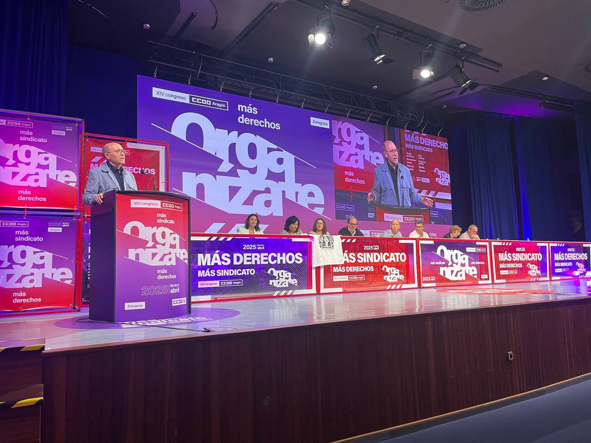 Enhorabuena a Manolo Pina por su reelección al frente de las <a href="/CCOOAragon/">Comisiones Obreras Aragón</a>.
Suerte y acierto a la nueva dirección para este mandato.