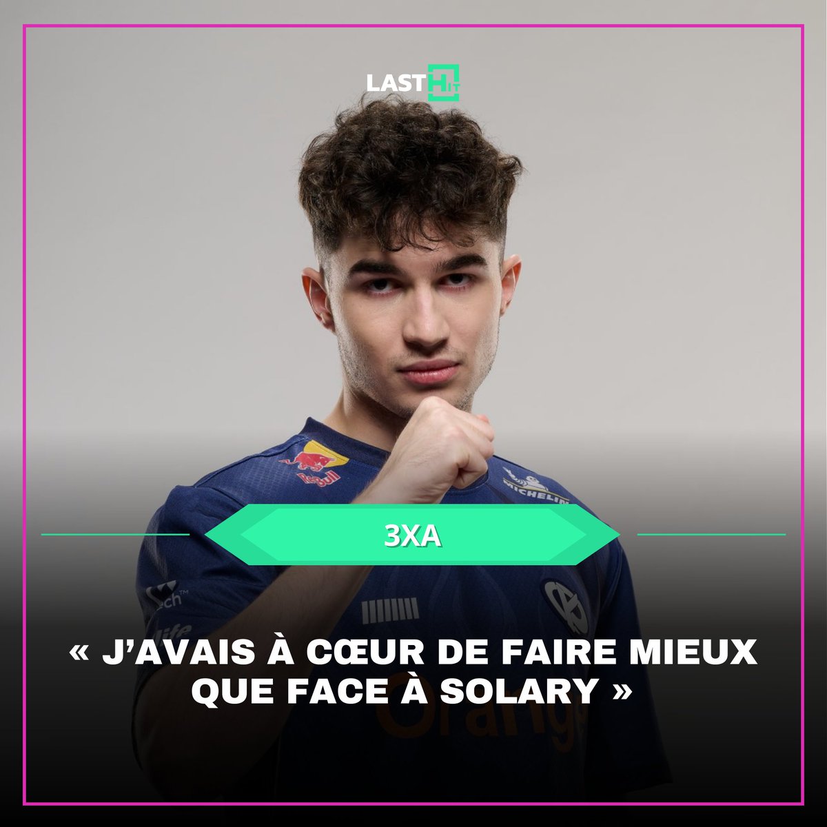 Last_HitOff's tweet photo. [LoL] Soucieuse de se rattraper devant ses fans après la défaite contre Solary lors de la première journée des #LFLHolyDays, la @KarmineCorp Blue s’est battue jusqu'à la fin pour arracher la victoire face à @gentlemates.

L’ADC du Blue Wall, @3XA_LoL , nous a accordé quelques minutes après la game pour parler de la victoire et du reste de la saison ⬇️
