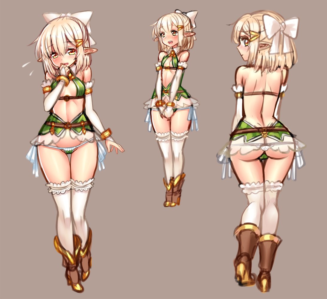 やっぱ金髪エルフ最高やなあ。昔はエルフをよく描いてたんすよ。一枚目のエルフイラストはスケールフィギュア化もされた。 