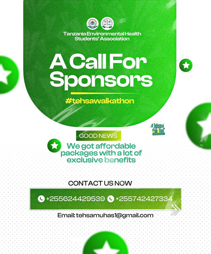 TEHSA-MUHAS (@muhas_tehsa) on Twitter photo Call for Sponsors💥🤩
Be a proud sponsor of Tehsa Walkathon and help save the lives of mothers and children in crisis.
This is your opportunity to make a difference while gaining valuable exposure through our affordable sponsorship packages with great benefits.
Contact us now. Call for Sponsors💥🤩
Be a proud sponsor of Tehsa Walkathon and help save the lives of mothers and children in crisis.
This is your opportunity to make a difference while gaining valuable exposure through our affordable sponsorship packages with great benefits.
Contact us now.