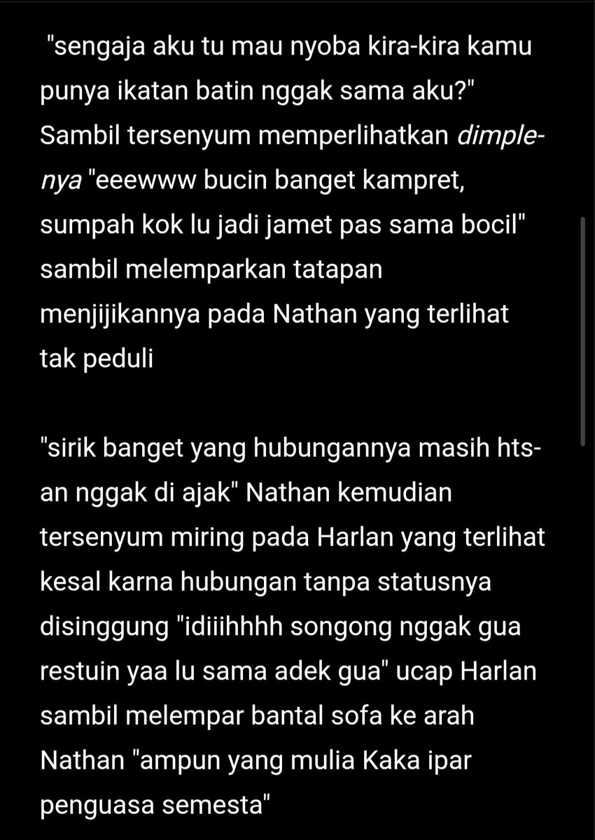 Alissan04's tweet photo. Part 12
"Nyulik kurcil xixixi 🤭"
#jaynic #au #JAY #nicolerossi #shiper #Parkjongseong https://t.co/xgP5ZWCTdb