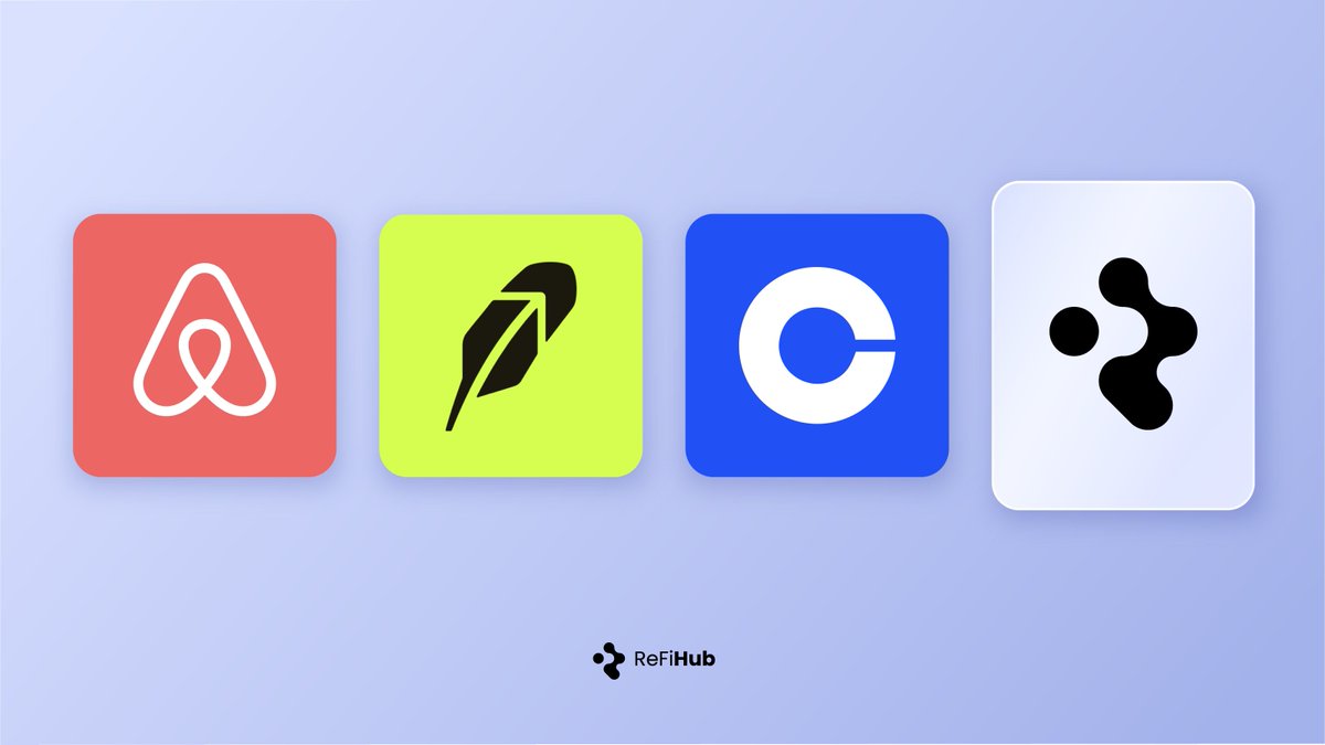 refihub's tweet photo. First Airbnb. Then Robinhood. Then Coinbase.

Apps that turned housing, stocks, and crypto into accessible markets.

ReFi Hub is next.

We're unlocking yield from clean energy.

Real impact. Real returns. Open to anyone. https://t.co/0g2Sar0OWc