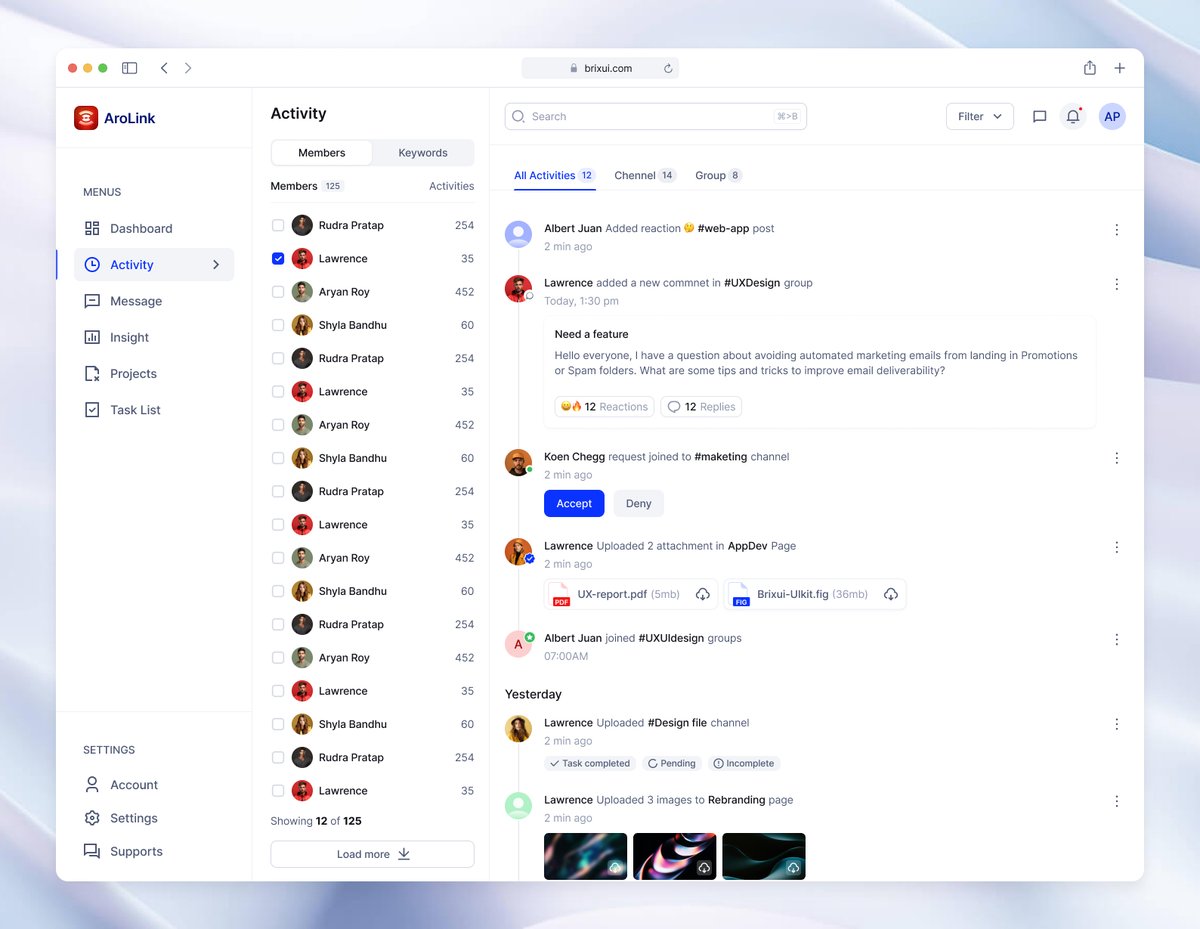 🔥 Activity Dashboard