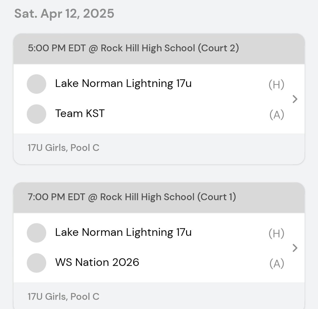 Our 17U schedule for Saturday.  We have some great ladies hitting the floor this weekend! <a href="/LadyPhenomHoops/">Lady Phenom Hoops</a> #ladyphenomrumble