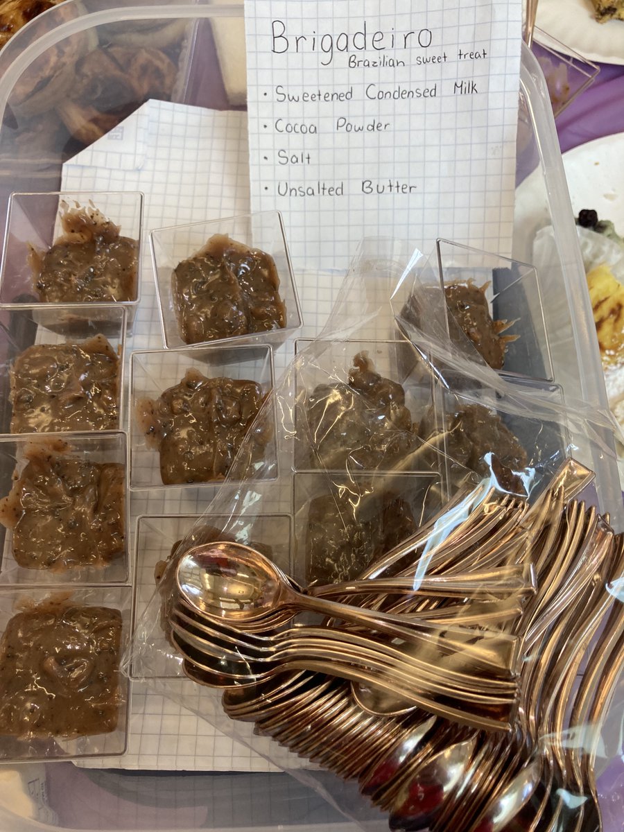 SBRHS_WLDept's tweet photo. We had an excellent spread of multicultural foods yesterday and today!! Students brought in items from their cultures for their classmates to try!!
#multiculturalfoodtasting
#SBRHS
#delicioso
@SBRHSBrels https://t.co/4cGZQ0gZi6