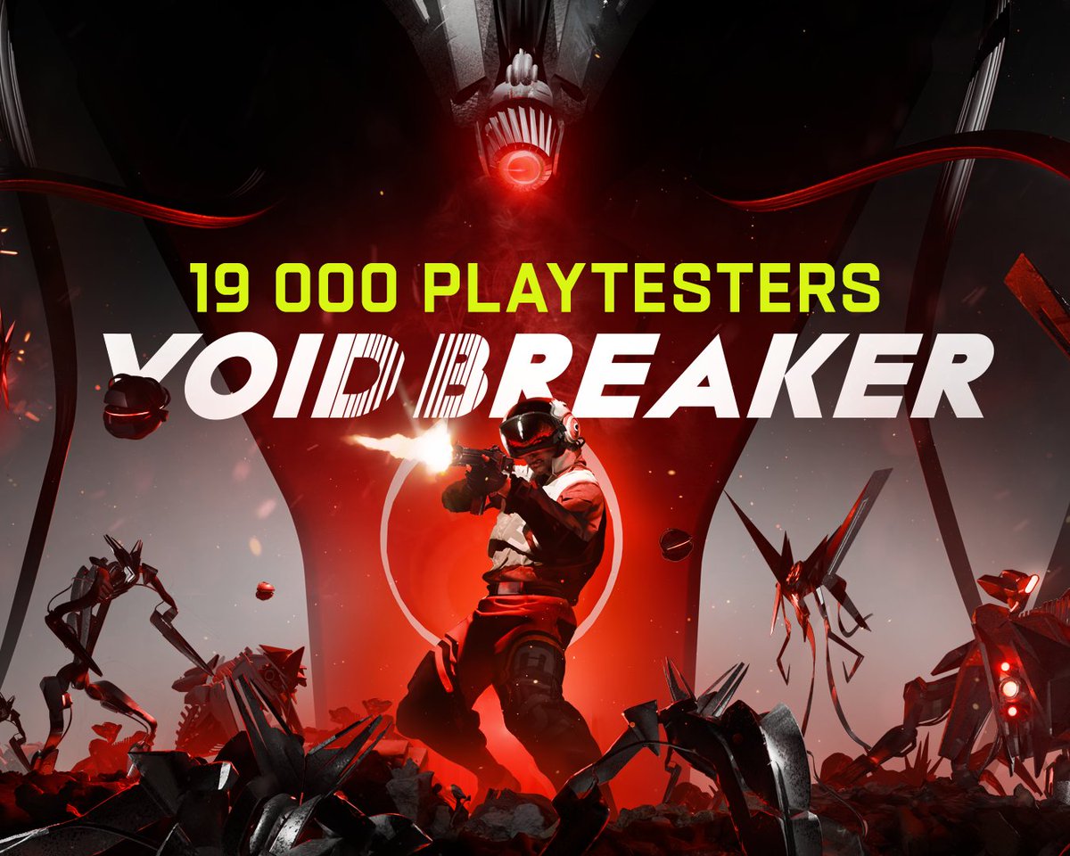 voidbreakergame's tweet photo. 19 000 playtesters in 24 hours
I had guesses, but nothing close to this.

The VOID/BREAKER Open Playtest is live until April 24

🔴 Play Now:
 https://t.co/LsxzlJzB5Y

Thank you all!
Spending my weekend reading your feedback.

– Daniel https://t.co/DTQO68VN5E