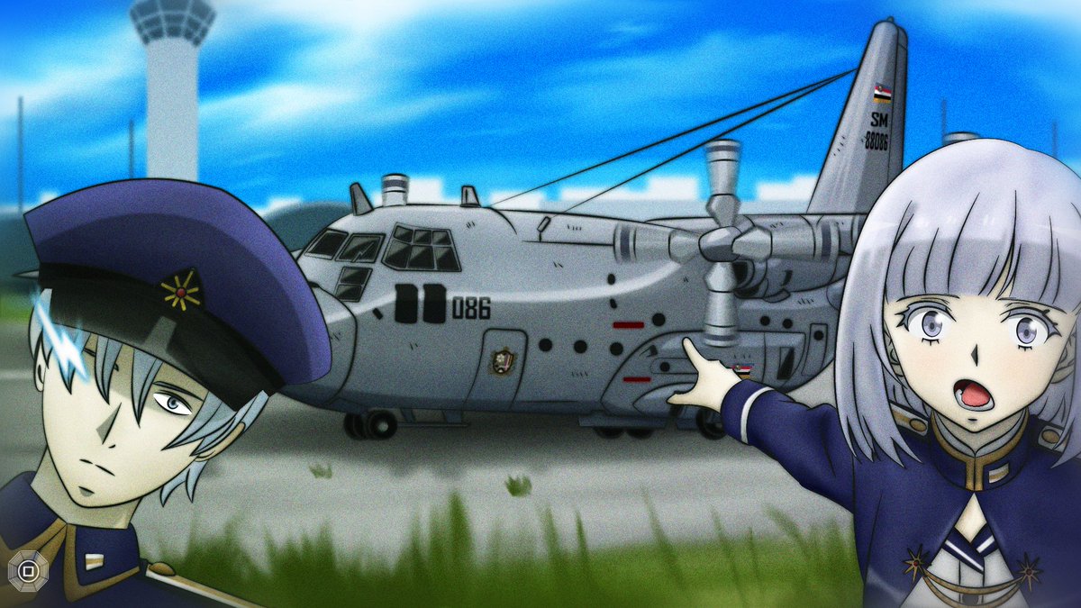 STARWARSSTUDIO's tweet image. Bob Hair Girl pointing at a C-130 with accompanied with Sexy MP
Yes, pogface Bobchi
#エイティシックス
#EightySix
#86エイティシックス
