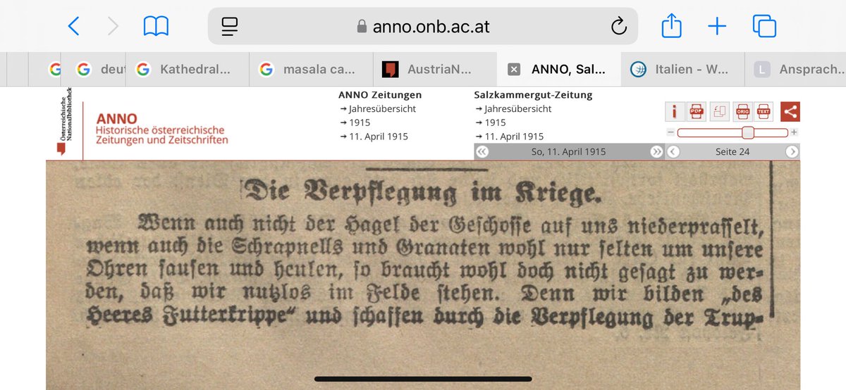 PlankAngelika's tweet image. Zufällig findet sich i dieser Ausgabe auch ein - euphemistischer, da durch #Widens Tagebuchaufzeichnungen aus d #Serbienfeldzug Lügen gestrafter - Bericht über „Die Verpflegung im Kriege“. Auf d #Feldbackofen werde ich später zurückkommen müssen! #wk1 #Kriegspresse #belogenesVolk