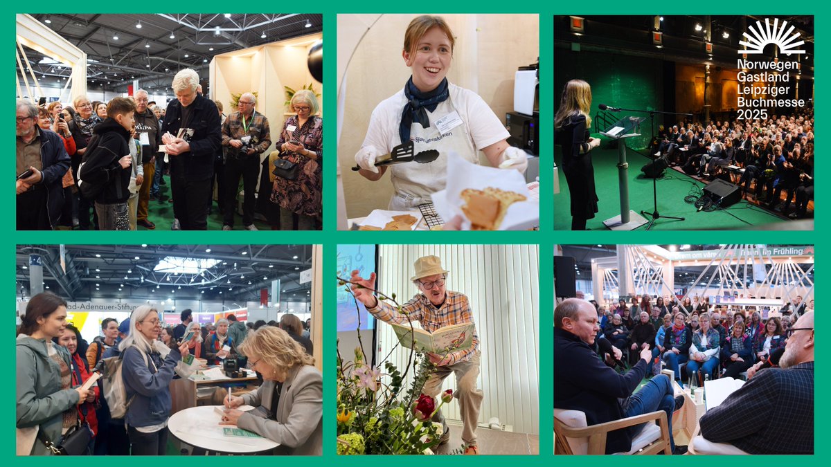 NORLA Norwegian Literature Abroad (@norwegianbooks) on Twitter photo A Dream of Spring / Traum im Frühling – Thank You, Leipzig!
Norway’s Guest of Honour appearance at the <a href="/buchmesse/">Leipziger Buchmesse</a> 2025 was a resounding success!
Read more in the German press:
norla.no/en/news/news-f…
❤️Thank you to all who made it happen! 📚
#gastland25 #LBM25 #NorwegianLit A Dream of Spring / Traum im Frühling – Thank You, Leipzig!
Norway’s Guest of Honour appearance at the <a href="/buchmesse/">Leipziger Buchmesse</a> 2025 was a resounding success!
Read more in the German press:
norla.no/en/news/news-f…
❤️Thank you to all who made it happen! 📚
#gastland25 #LBM25 #NorwegianLit