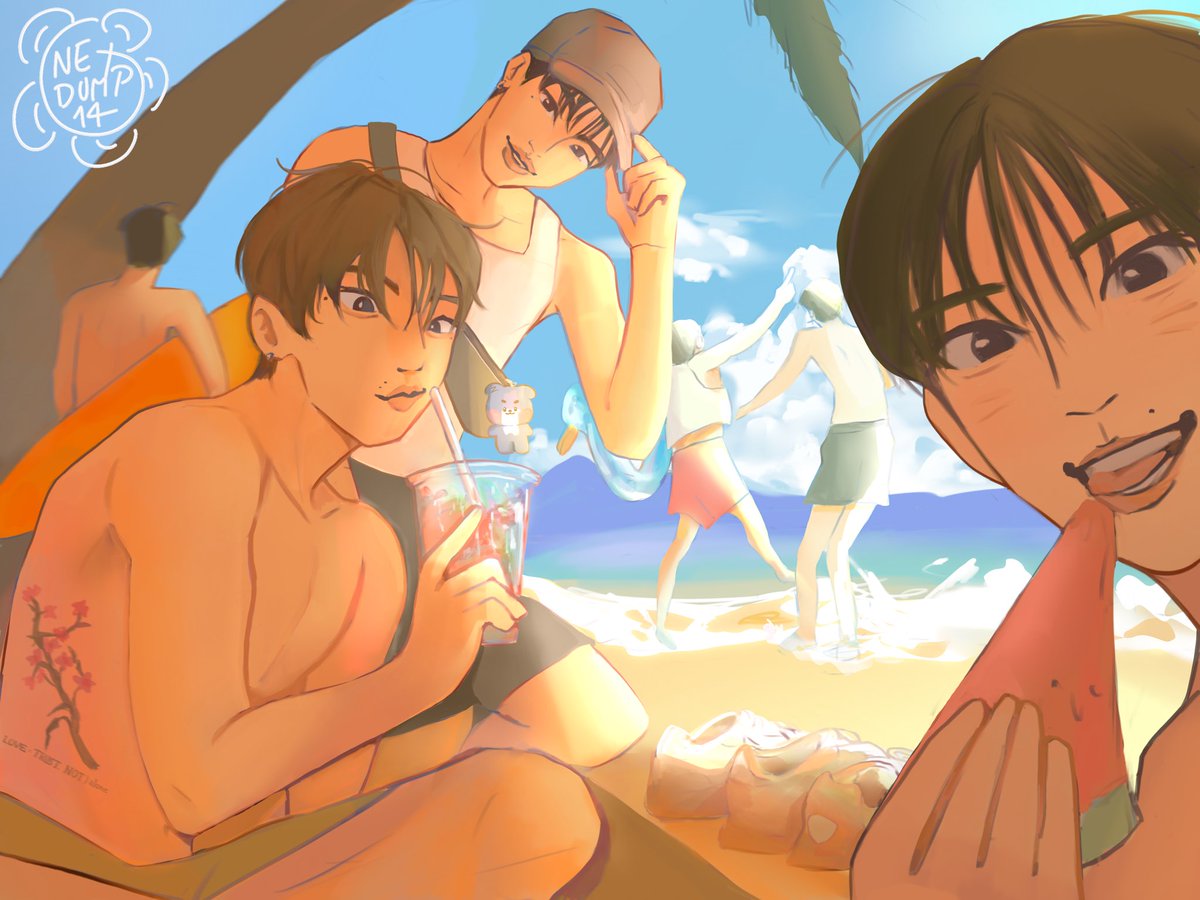 netdump14's tweet image. 🍉🚃🚗🥤
my attempt at making lively and vibrant jebewon scenes-
#ZB1fanart