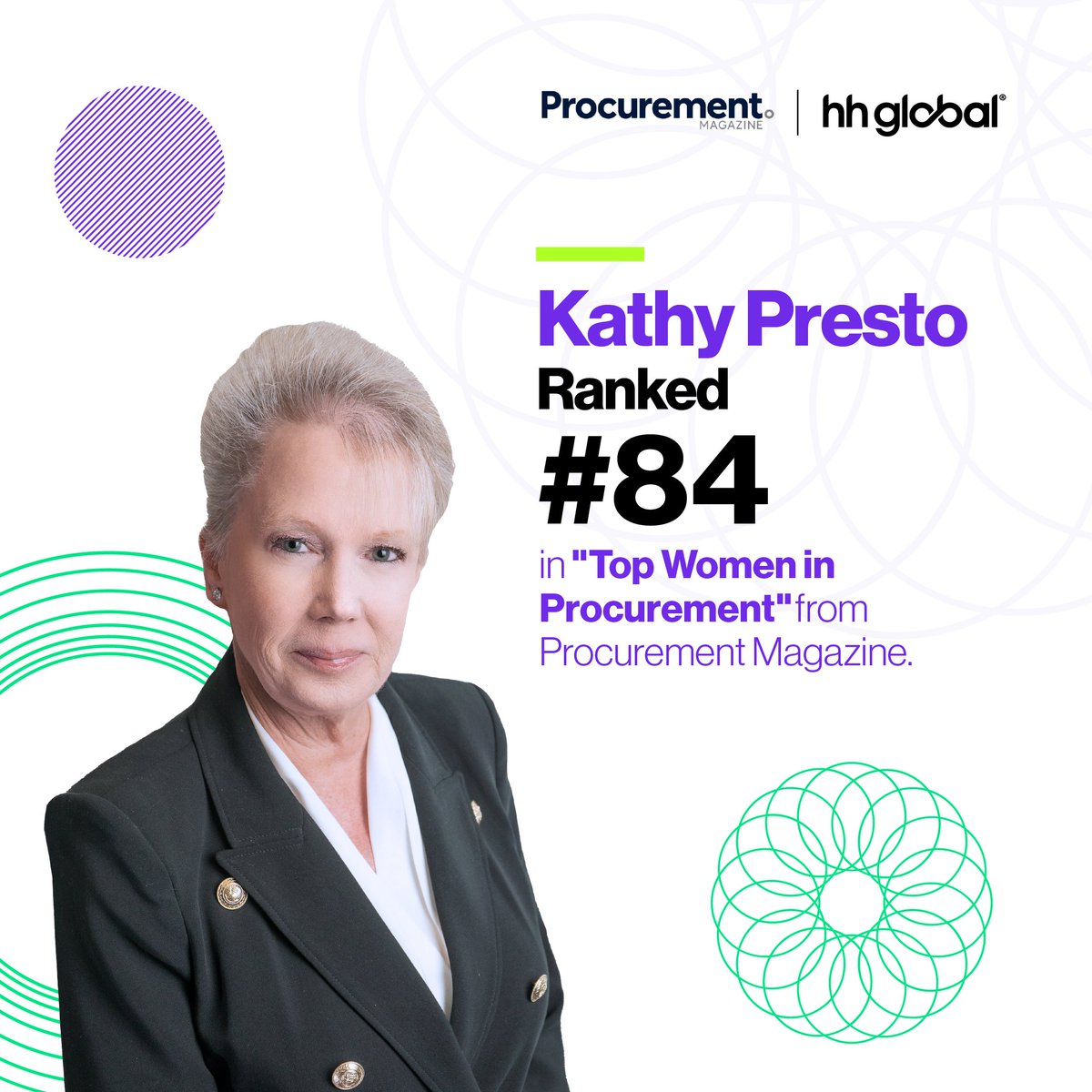 HH Global (@hh_global) on Twitter photo Our Chief Procurement Officer Kathy Presto has been included in <a href="/ProcurementMag_/">Procurement Magazine</a>’s #Top100WomenInProcurement — highlighting how she’s helping shape #procurement strategy for the world’s biggest brands. See the full list here: bit.ly/4lvWNX6 #SustainableSourcing Our Chief Procurement Officer Kathy Presto has been included in <a href="/ProcurementMag_/">Procurement Magazine</a>’s #Top100WomenInProcurement — highlighting how she’s helping shape #procurement strategy for the world’s biggest brands. See the full list here: bit.ly/4lvWNX6 #SustainableSourcing