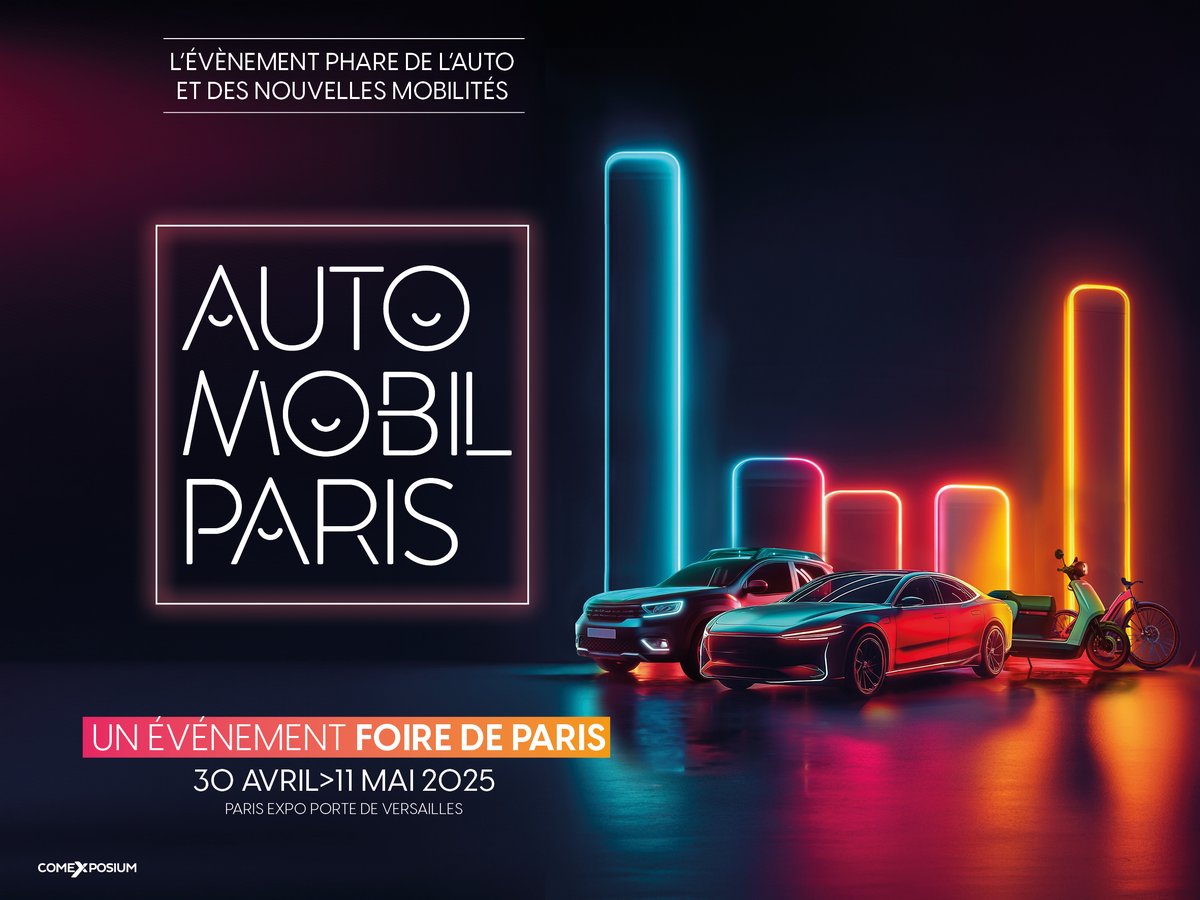 🚗 Foire de Paris lance #AutoMobilParis, le nouvel événement du printemps en France.
✅ Marques emblématiques : Renault, Dacia, BYD, XPENG, Mobilize, Renew, Musée Renault, City Bike, Ma Batterie Électrique
🚘 +20 essais gratuits, animations &amp; expériences immersives