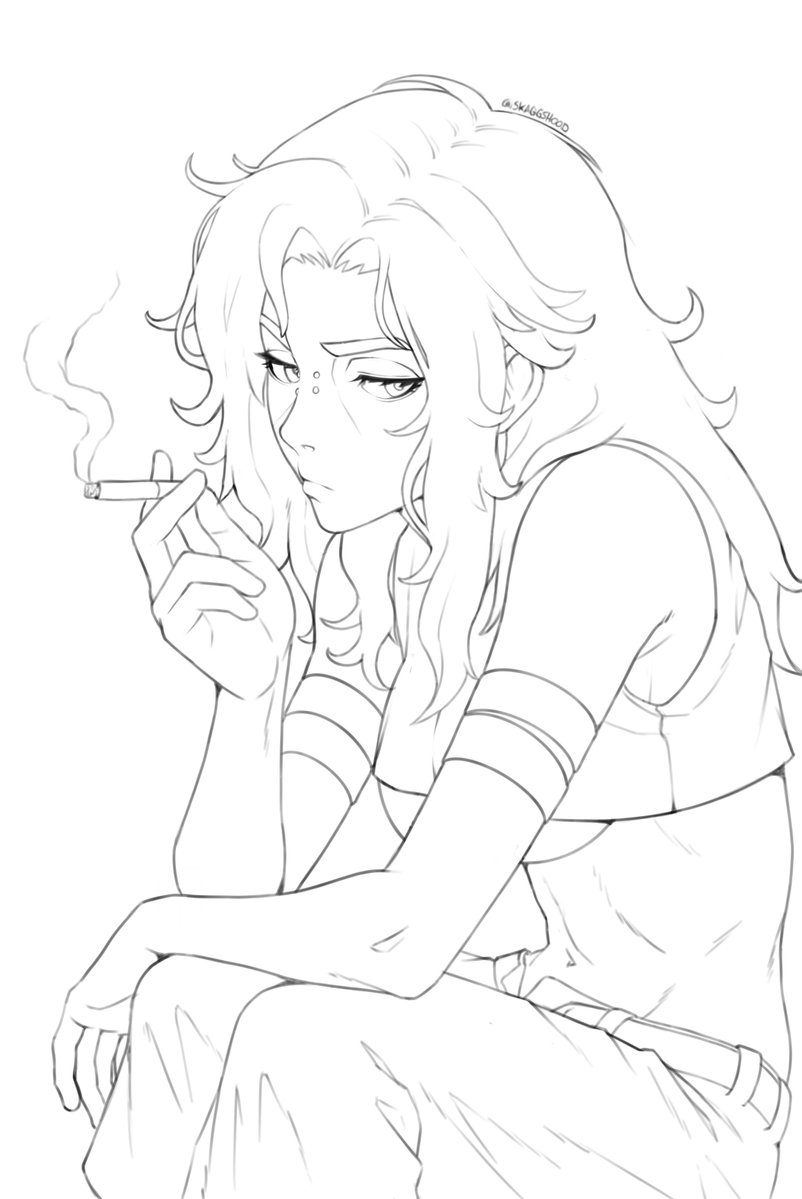 skaggshood's tweet image. day 5/365 — tired eyes, slow burns. some sketches say more with silence

#365SketchChallenge #AnimeArt #OC #SketchOfTheDay