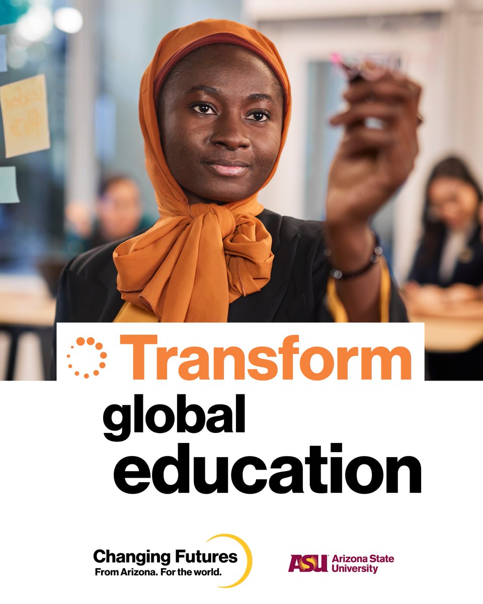Learning should meet people where they are. With #ASUChangingFutures, we’re expanding global access and creating more pathways to education. I’m grateful to those helping shape a more inclusive future for learners everywhere! Learn more at asufoundation.org/home
