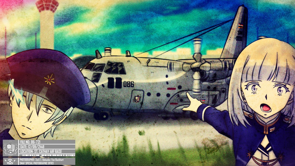 STARWARSSTUDIO's tweet image. Bob Hair Girl pointing at a C-130 with accompanied with Sexy MP
Yes, pogface Bobchi
#エイティシックス
#EightySix
#86エイティシックス